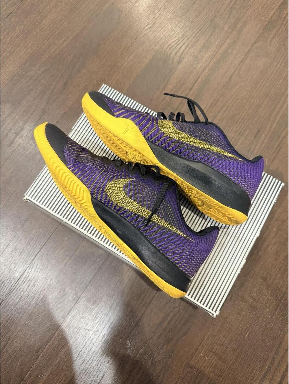 Nike Kobe KB Mentality 2 Fierce Purple Yellow Size 9.5 Lightly Used See Pics 🔥 - Picture 7 of 9